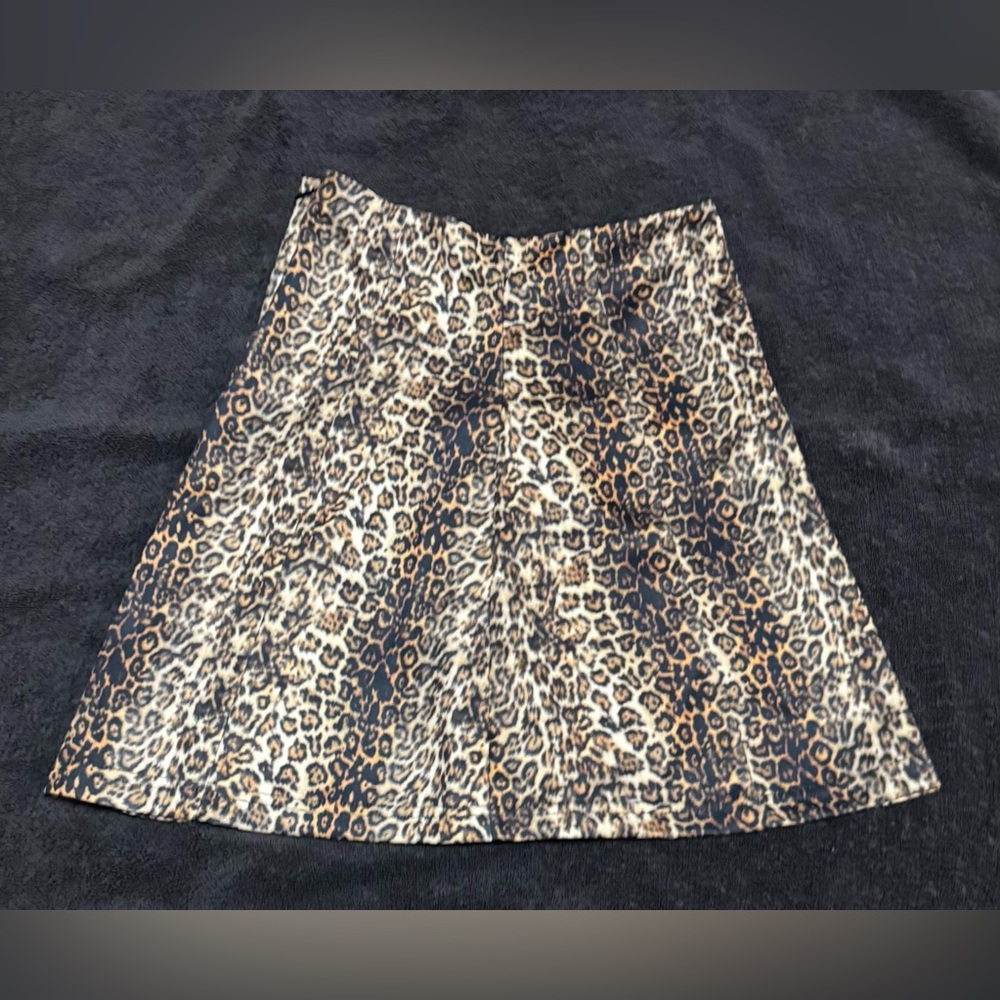 Current Mood Leopard Print Skirt